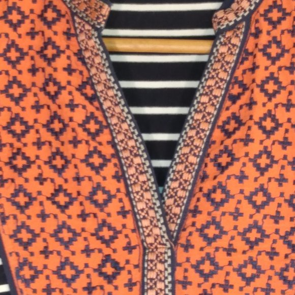 THML Embroidered Cotton Tank Top Striped | Large - Picture 4 of 5